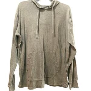 Roebuck & Co. Gray Long Sleeves Kangaroo Pocket Hoodie Size Large